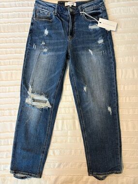 Risen Jeans Distressed High-Rise Women's Jeans